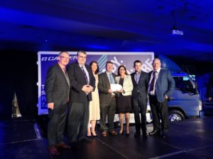 Picture of Team Being Presented Fleet Transport Award